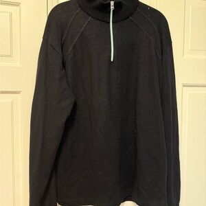 Hugo Boss Black Turtleneck with Aqua zipper XXL